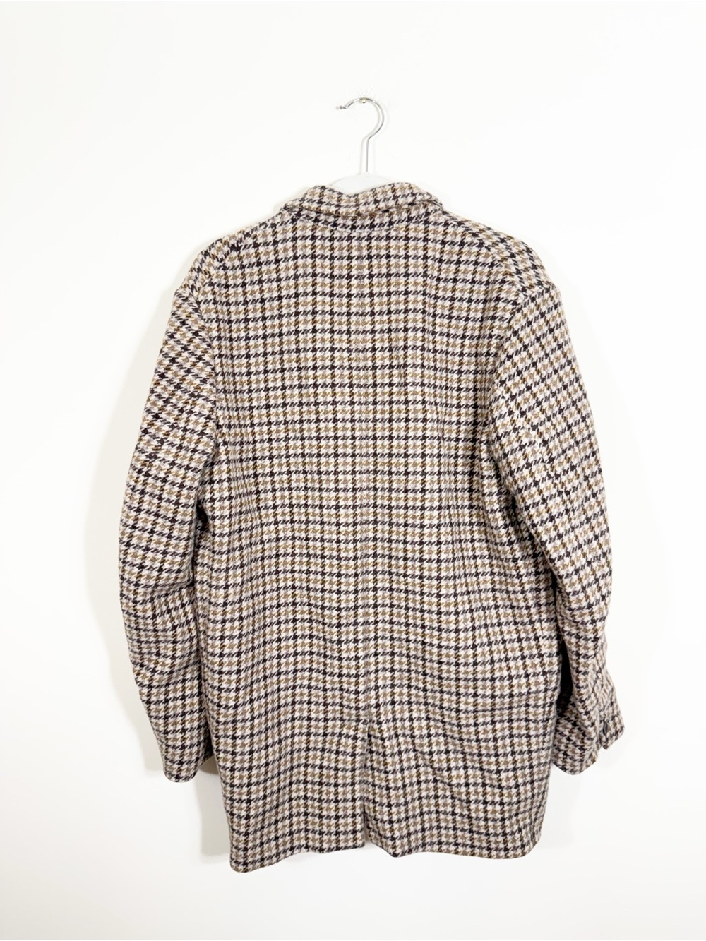 Isabel Marant Étoile Kaito Single-Breasted Houndstooth Wool Blazer Jacket Size 4 - Picture 8 of 13